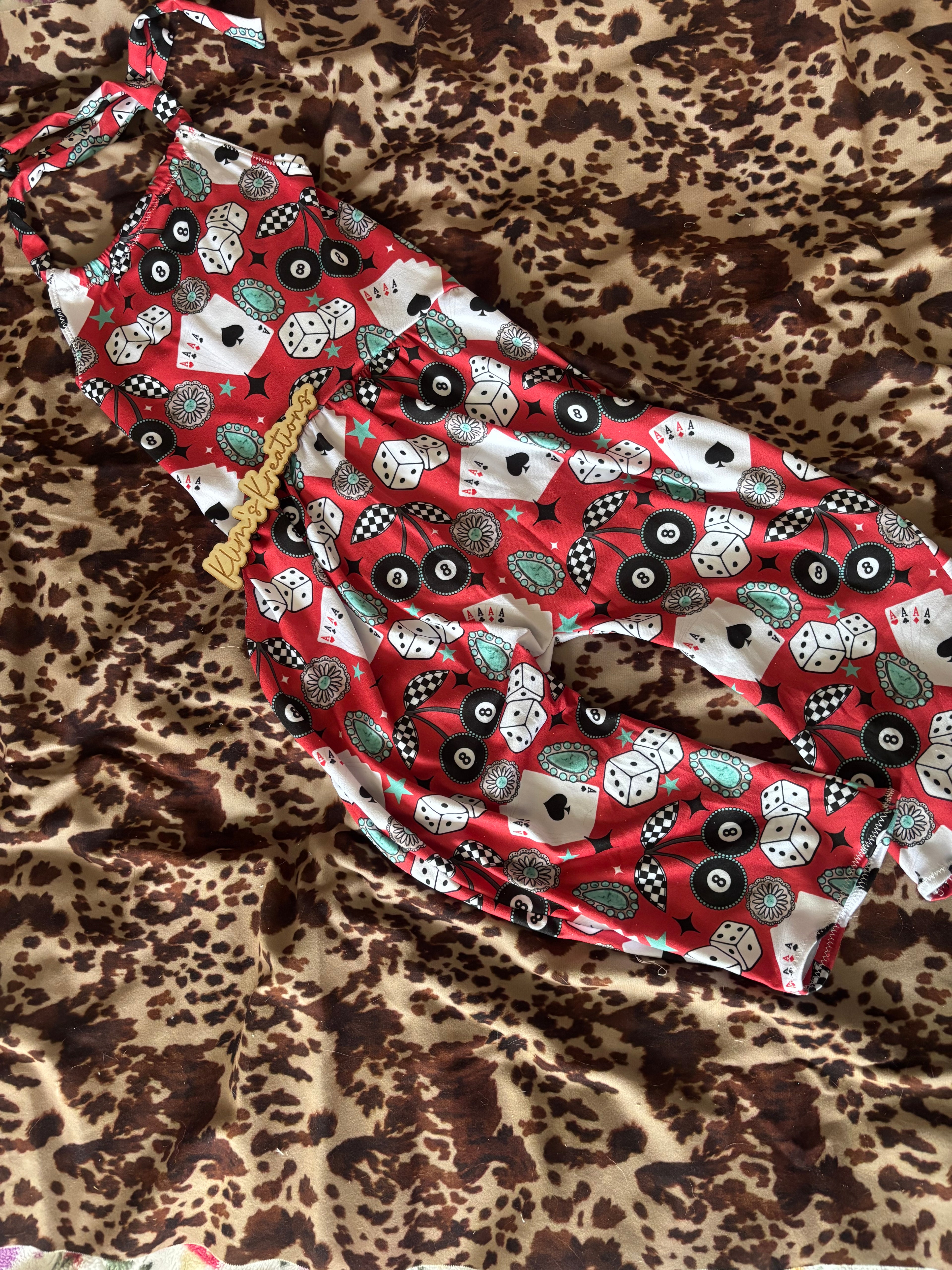 Halter barrel romper 4t